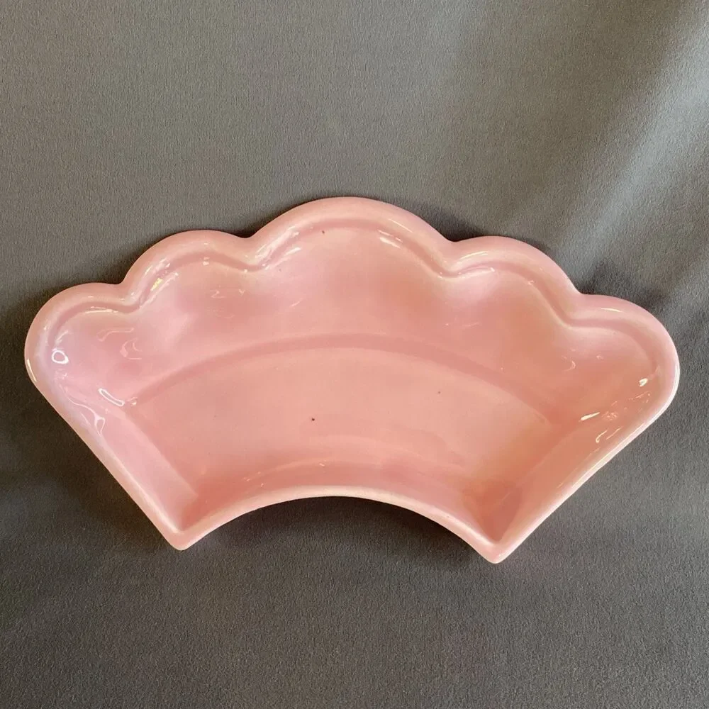 Vintage Pink Miramar of California 1957 Lazy Susan Replacement Dish #771 MCM